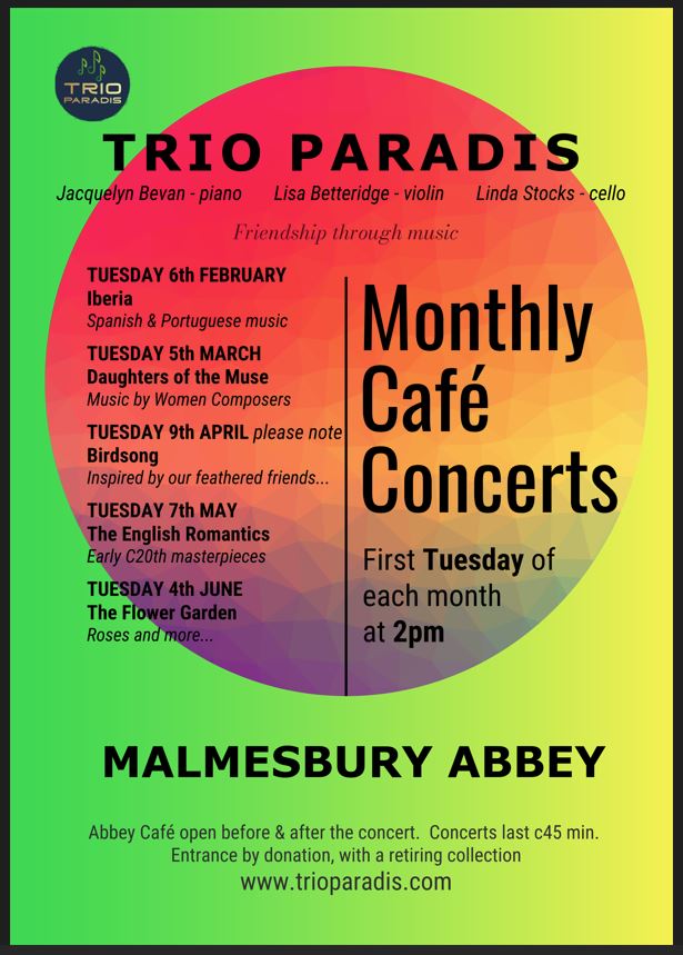 EVENT: Trio Paradis Cafe Concerts